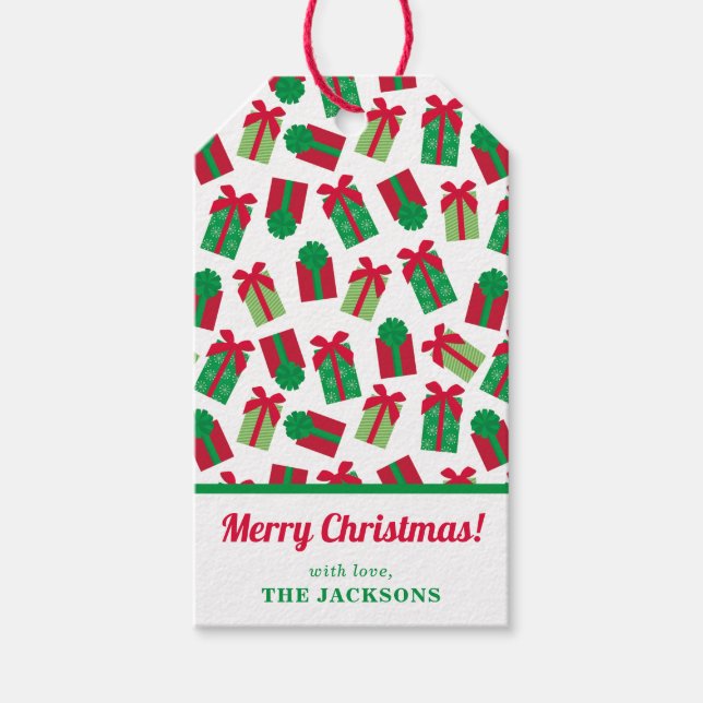 Christmas Presents Personalised Gift Tags (Front)