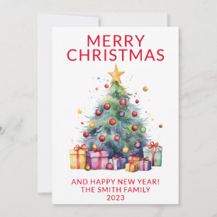 Christmas Presents Red Holiday Invitation