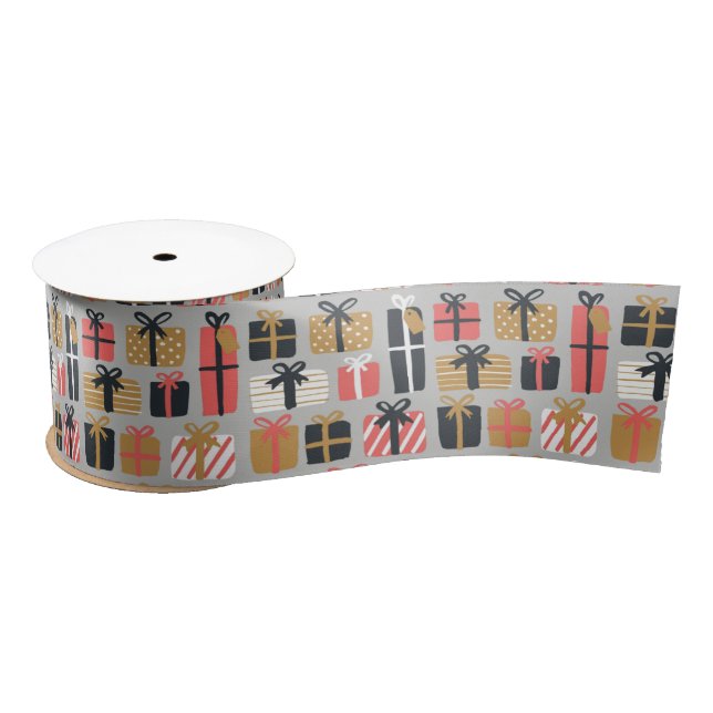 christmas presents ribbon satin ribbon (Spool)