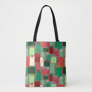 Christmas Presents with Ribbons and Bows Tote Bag