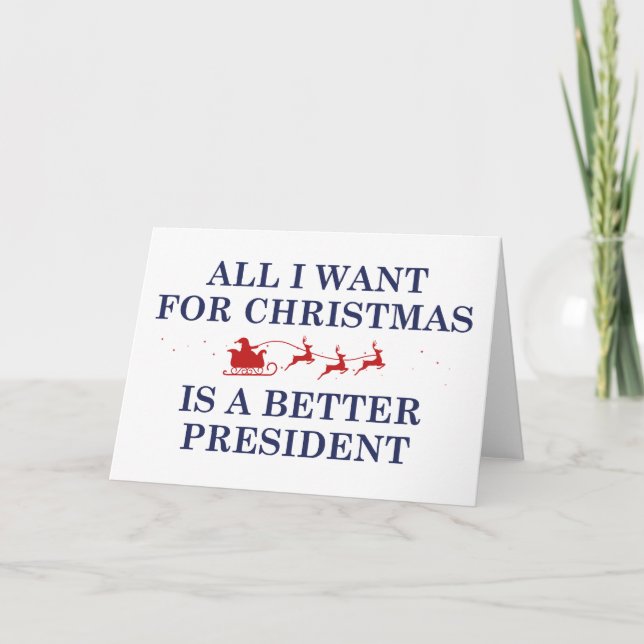 Christmas President Holiday Card (Front)