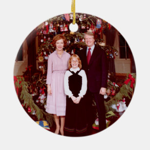 Christmas President James Jimmy Carter White House Ceramic Tree Decoration