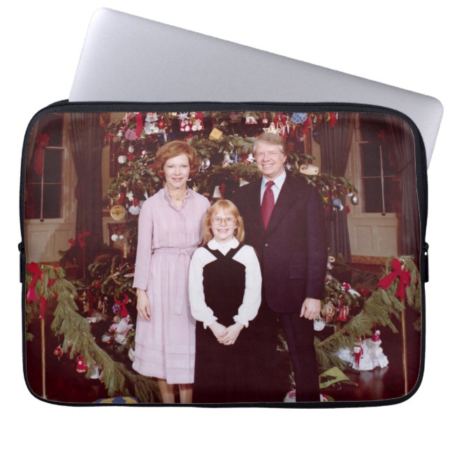 Christmas President James Jimmy Carter White House Laptop Sleeve (Front)