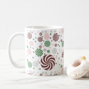 Christmas Pretzel Pattern Coffee Mug – Cute Cup