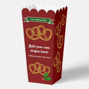 Christmas Pretzels - Fun Festive Holiday Snacking Favour Box
