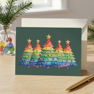 Christmas Pride Rainbow LGBTQ Equal Rights Gay  Holiday Card