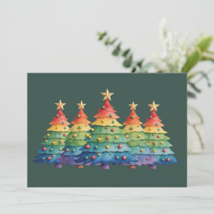 Christmas Pride Rainbow LGBTQ Equal Rights Gay Holiday Card