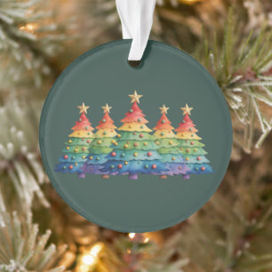 Christmas Pride Rainbow LGBTQ Equal Rights Gay Ornament