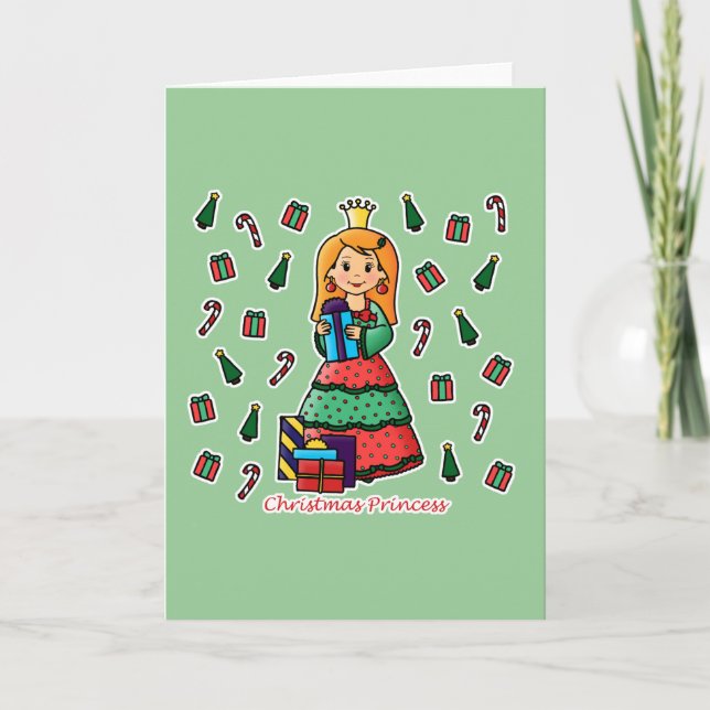 Christmas Princess Holiday Card (Front)