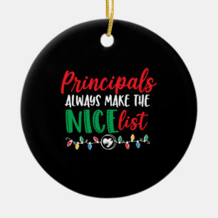 Christmas principal, principal design ceramic tree decoration