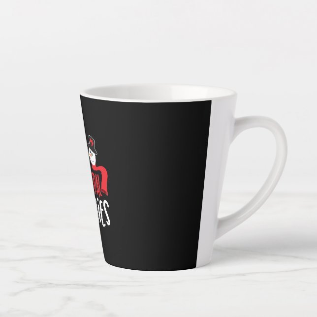 Christmas principal, principal design latte mug (Right)
