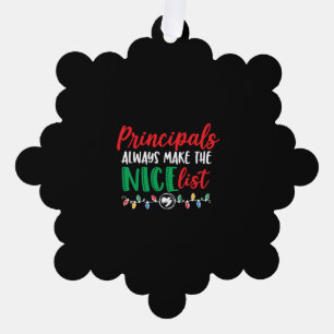 Christmas principal, principal design     tree decoration card
