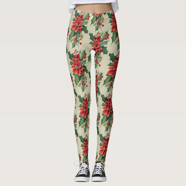 Christmas Print Leggings (Front)