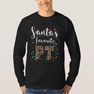Christmas Pt Physical Therapist Therapy Santa's Fa T-Shirt