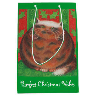 Christmas Pud Christmas Wishes gift bag green