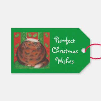 Christmas Pud Christmas Wishes gift tags green