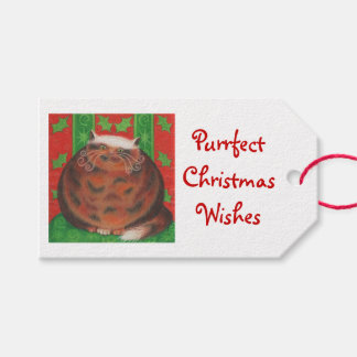 Christmas Pud Christmas Wishes gift tags white
