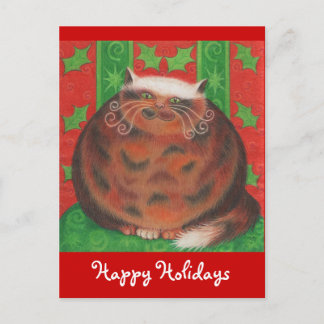 Christmas Pud 'Happy Holidays' postcard