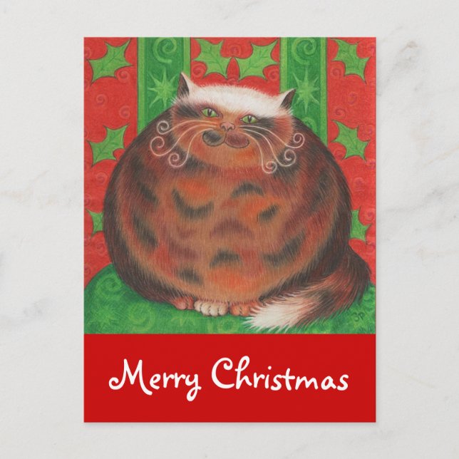 Christmas Pud 'Merry Christmas' postcard (Front)