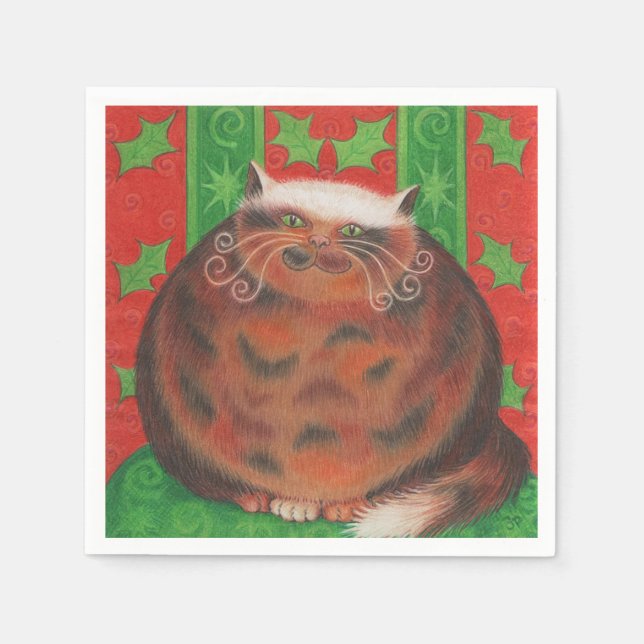 Christmas Pud paper napkins (Front)