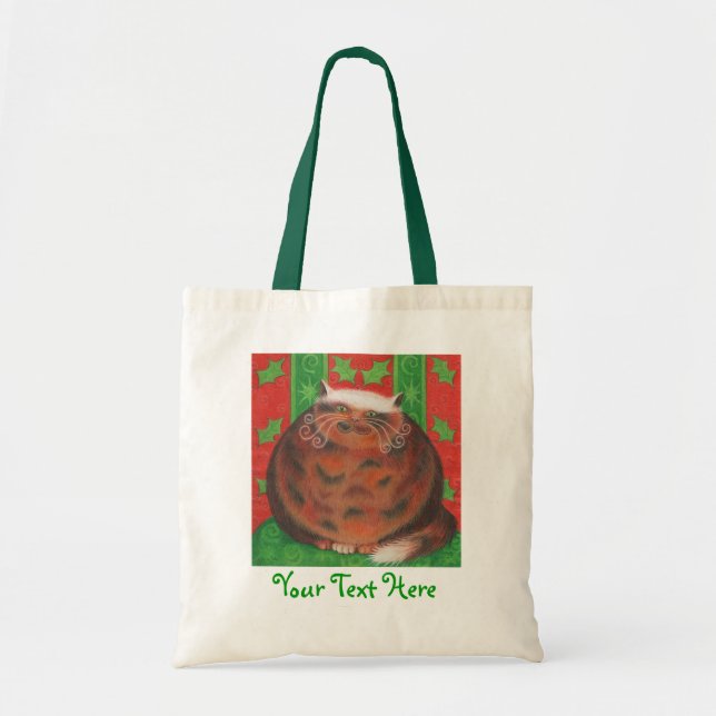 Christmas Pud 'Your Text' tote bag (Front)
