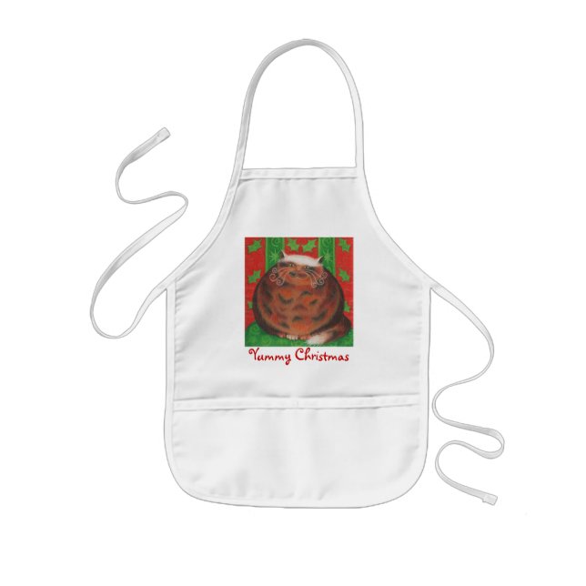 Christmas Pud  "Yummy Christmas" apron (Front)