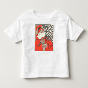Christmas Pudding And Germanic Santa Vector Toddler T-Shirt