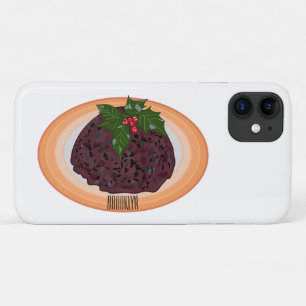 Christmas pudding cartoon illustration Case-Mate iPhone case
