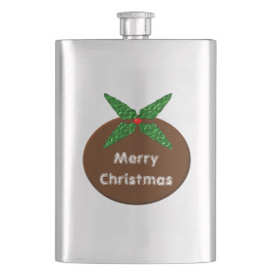 Christmas Pudding Custom Flasks