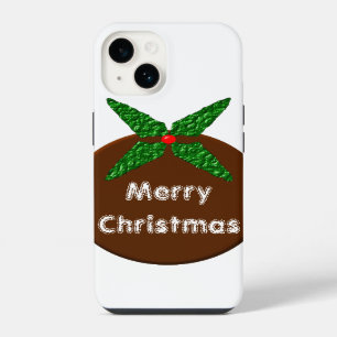 Christmas Pudding Customisable iPhone 14 Case