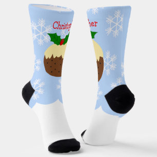 Christmas Pudding Design Christmas Socks
