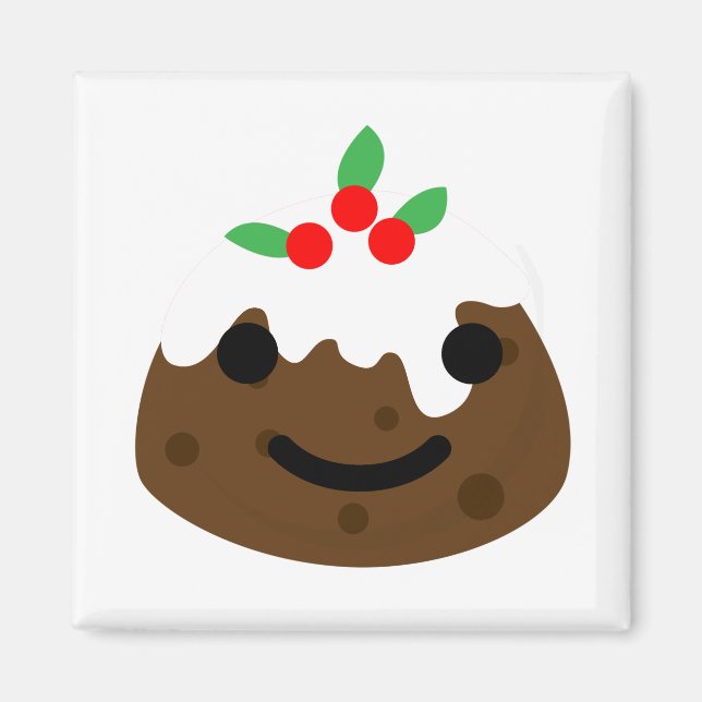 christmas pudding emoji magnet (Front)