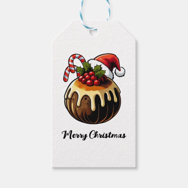 Christmas Pudding Gift Tag (Front)