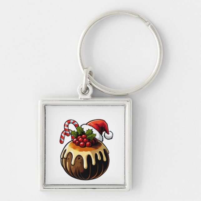 Christmas Pudding Keychain (Front)