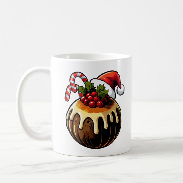 Christmas Pudding Mug (Left)