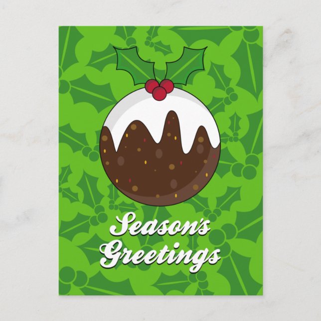 Christmas Pudding Postcard (Front)