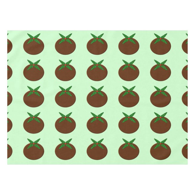 Christmas Pudding Tablecloth (Front (Horizontal))