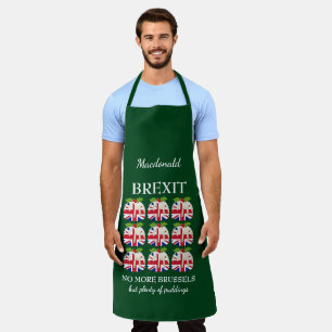 Christmas Pudding   Union Jack   BREXIT Apron