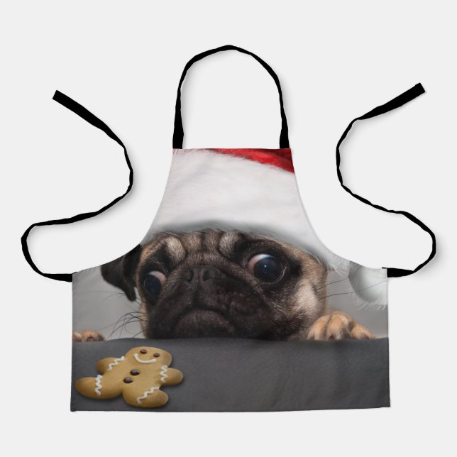 Christmas Pug Apron (Front)