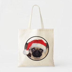 Christmas Pug - Budget Tote Bag