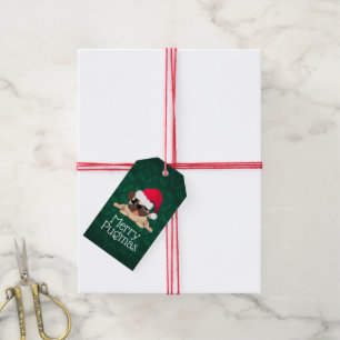 Christmas Pug Gift Tag