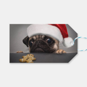 Christmas Pug Gift Tags