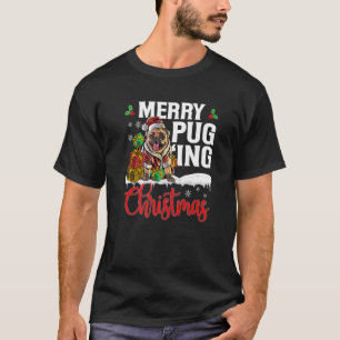 Christmas Pug Joke Merry Pugmas Xmas Dog T-Shirt