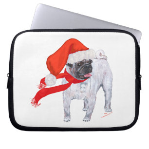 Christmas Pug Laptop Sleeve