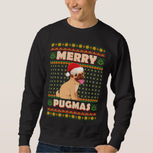 Christmas Pug Merry Xmas Dog Life Essential T-Shir Sweatshirt