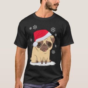 Christmas Pug (red) Classic 271 T-Shirt
