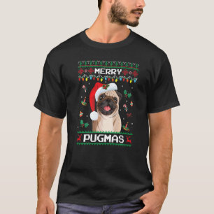 Christmas Pug Santa  for Pug  Merry Pugmas Xmas T-Shirt