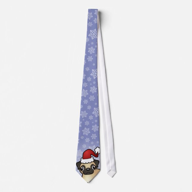 Christmas Pug Tie (Front)
