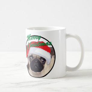 Christmas Pug - White 11 oz Classic White Mug