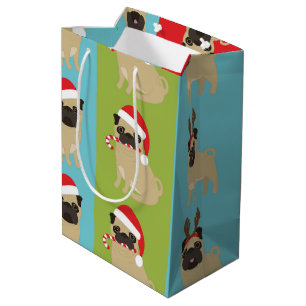 Christmas Pugs 2016 (1) Medium Gift Bag